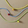 Colourful Beaded Fruit Charm Necklace, thumbnail 2 of 3