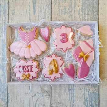 Ballerina Birthday Cookie Gift Box, Personalised Gift, 7 of 9