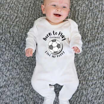 Born To Play Football Bodysuit, 2 of 8