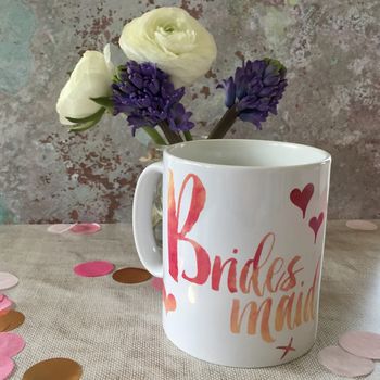 Personalised Contemporary Wedding Party ‘Thank You’ Mug, 2 of 6