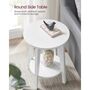 Small Round Table Side Table With Lower Shelf, thumbnail 4 of 12