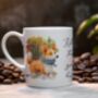 Personalised Corgi Autumn Dog Walk Keepsake Gift Mug, thumbnail 1 of 2
