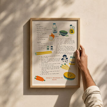 Personalised Recipe Illustration Print, 3 of 3