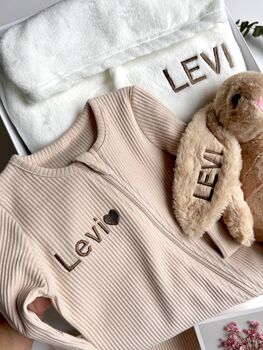Personalised Toddler And Baby Gift Set Celebration Box, 9 of 12