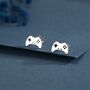 Game Console Stud Earrings In Sterling Silver, thumbnail 1 of 12