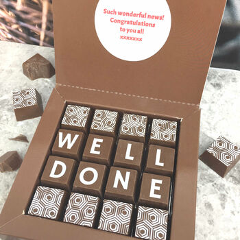 Personalised Well Done Message Chocolates, 3 of 8