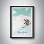 Les Arcs Ski Resort France Travel Poster Art Print, thumbnail 1 of 6