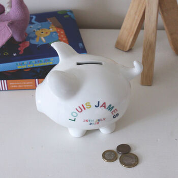Personalised Piggy Bank, 2 of 8