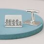 Personalised Cufflinks. Family Portrait Gift For Dad, thumbnail 2 of 10
