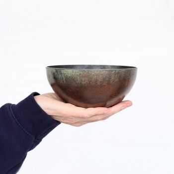6th Iron Anniversary Gift Monk Bowl With Plaque, 7 of 7