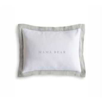 Personalised ´Mama Bear´Cushion With French Border, 3 of 4