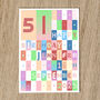 Personalised Birthday Card Age Name Date, thumbnail 6 of 9