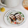 Personalised Remember When Photo Leather Coaster, thumbnail 1 of 5