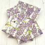 Wisteria Organic Cotton Tea Towel, thumbnail 2 of 4