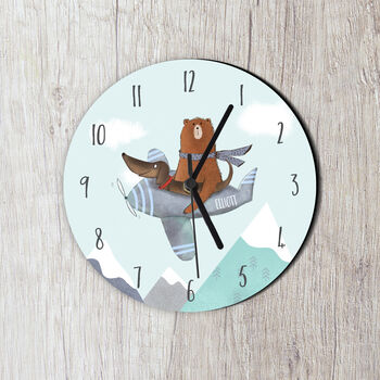 Woodland Bear And Dachshund Clock, 6 of 6
