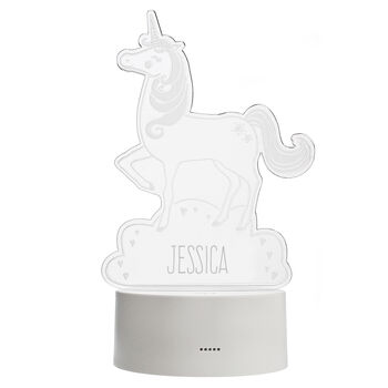 Personalised Unicorn LED Night Light, 4 of 9