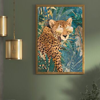 Set Of Three Leopard Jaguar Cheetah Jungle Art Prints, 2 of 5