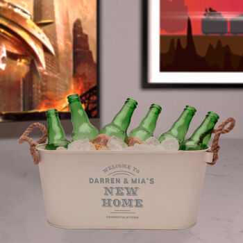 Personalised Home Bar Metal Ice Bucket, 3 of 6