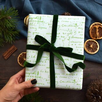 Christmas Written Fun Sayings Wrapping Paper Set, 8 of 10