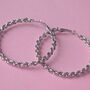 Chain Link Hoop Earrings, thumbnail 2 of 2