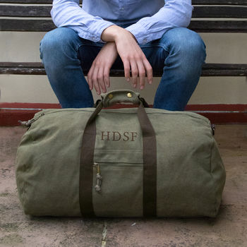 army canvas holdall