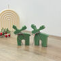 Green Reindeer Christmas Candles And Christmas Decor, thumbnail 6 of 10