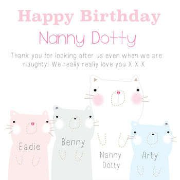 Happy Birthday Nanny Greeting Card, 4 of 6