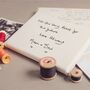 Personalised Embroidered Handwriting Canvas, thumbnail 8 of 12