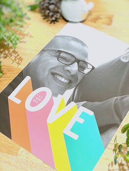 Love Rainbow Personalised Photograph Print, 2 of 3