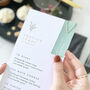 Gold Foil Christmas Menu With Place Card, thumbnail 4 of 6