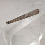 Tapered Engraved Solid Silver Tie Slide, thumbnail 2 of 7