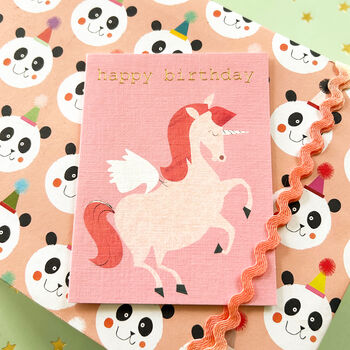 Happy Birthday Unicorn Mini Card, 5 of 5