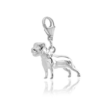 Staffordshire Bull Terrier Charm Sterling Silver, 6 of 10