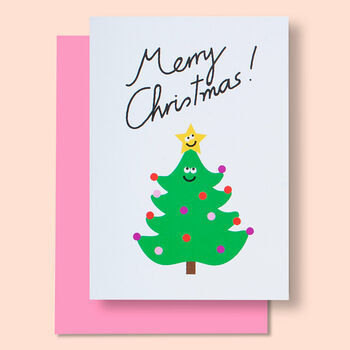 Cute Packs Of Christmas Card Cool Merry Christmas Trees, 4 of 4