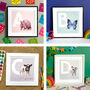 Illustrated Animal Letters A To Z Nursery Prints, thumbnail 4 of 10