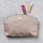 Personalised Leather Makeup Zip Bag, thumbnail 3 of 7