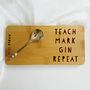 Personalised Teacher Gin Coaster Gift, thumbnail 2 of 4