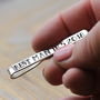 Personalised Silver Wedding Tie Clip, thumbnail 8 of 9