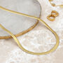 18ct Gold Plated Silver Or Silver Snake Chain Necklace, thumbnail 4 of 6