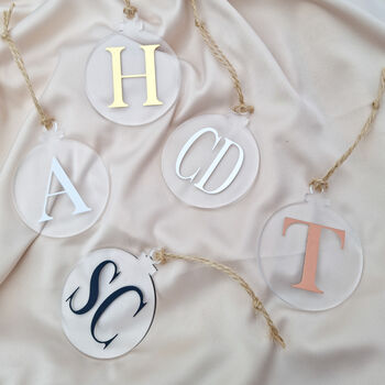 Personalised Initial Christmas Baubles, 2 of 2