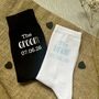 Bride And Groom Wedding Day Socks, thumbnail 1 of 4