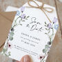 'Periwinkle Floral' Save The Date Cards, thumbnail 1 of 1