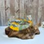 Large Driftwood Molten Glass Bowl Fruit Nuts Food Bowl Handmade Decor 24 28cm, thumbnail 4 of 9