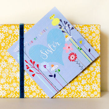 Floral Sister Greetings Card, 4 of 5