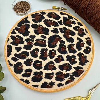 Leopard Print Embroidery Kit, 4 of 12