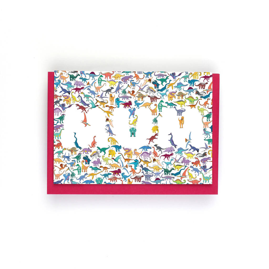 Mum Dinosaur Greeting Card
