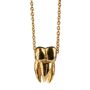 Gold Vermeil Tooth Pendant Necklace, thumbnail 4 of 6