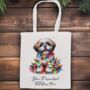 Personalised Lhasa Apso In Christmas Lights, thumbnail 9 of 10