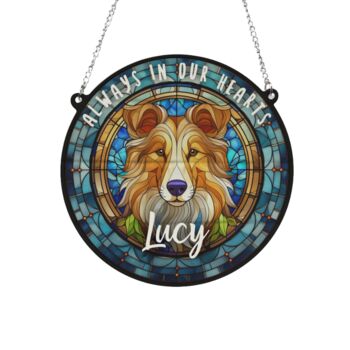 Rough Collie Memorial Suncatcher, 2 of 6