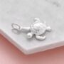 Turtle Solid Silver Charm, thumbnail 1 of 9